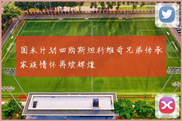 国米计划回购斯坦科维奇兄弟传承家族情怀再续辉煌